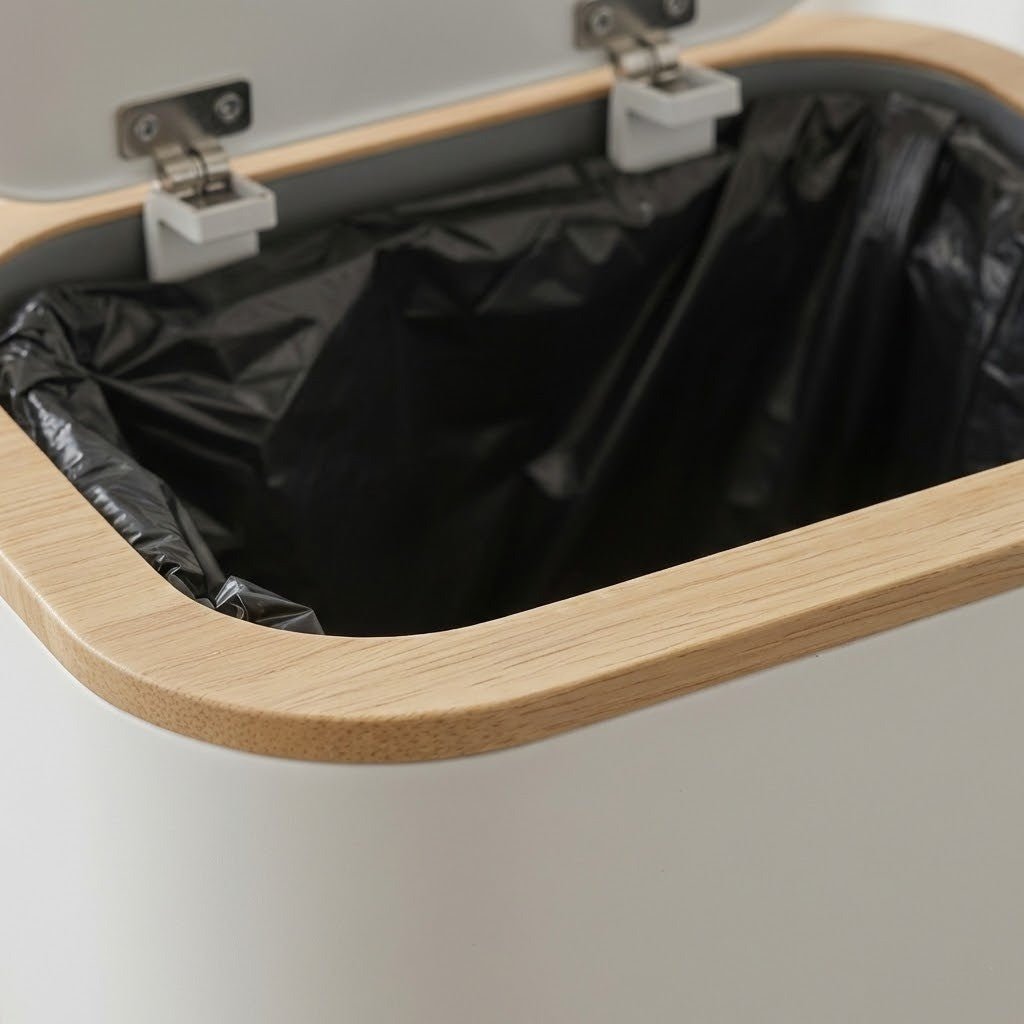 Cestino per Rifiuti da Bagno Semplice AeroBin con Sistema di Coperchio Intelligente | Temsk