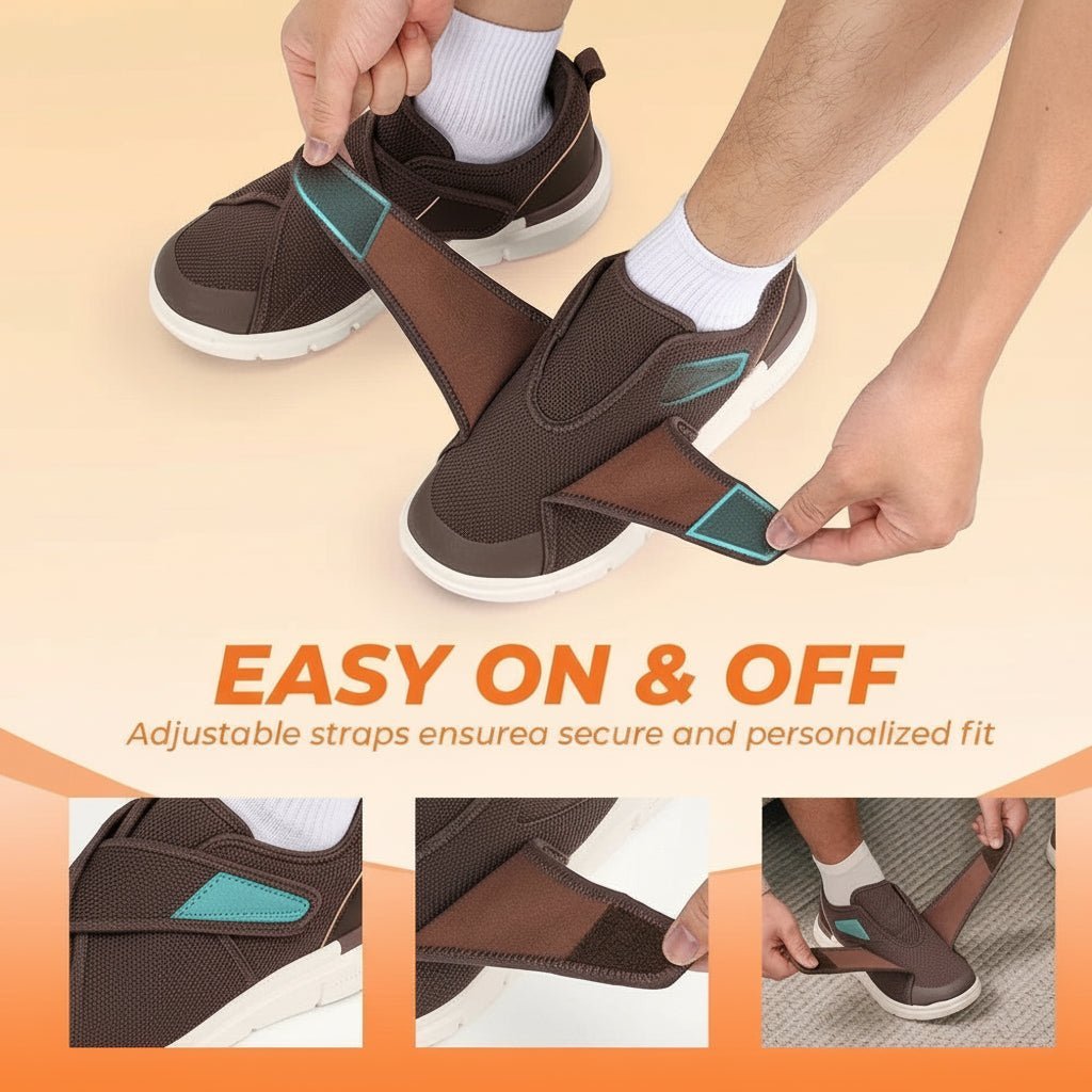 CareStride Extra Wide Diabetic Slip-On Shoes With Pressure-Relieving Fit | Temsk