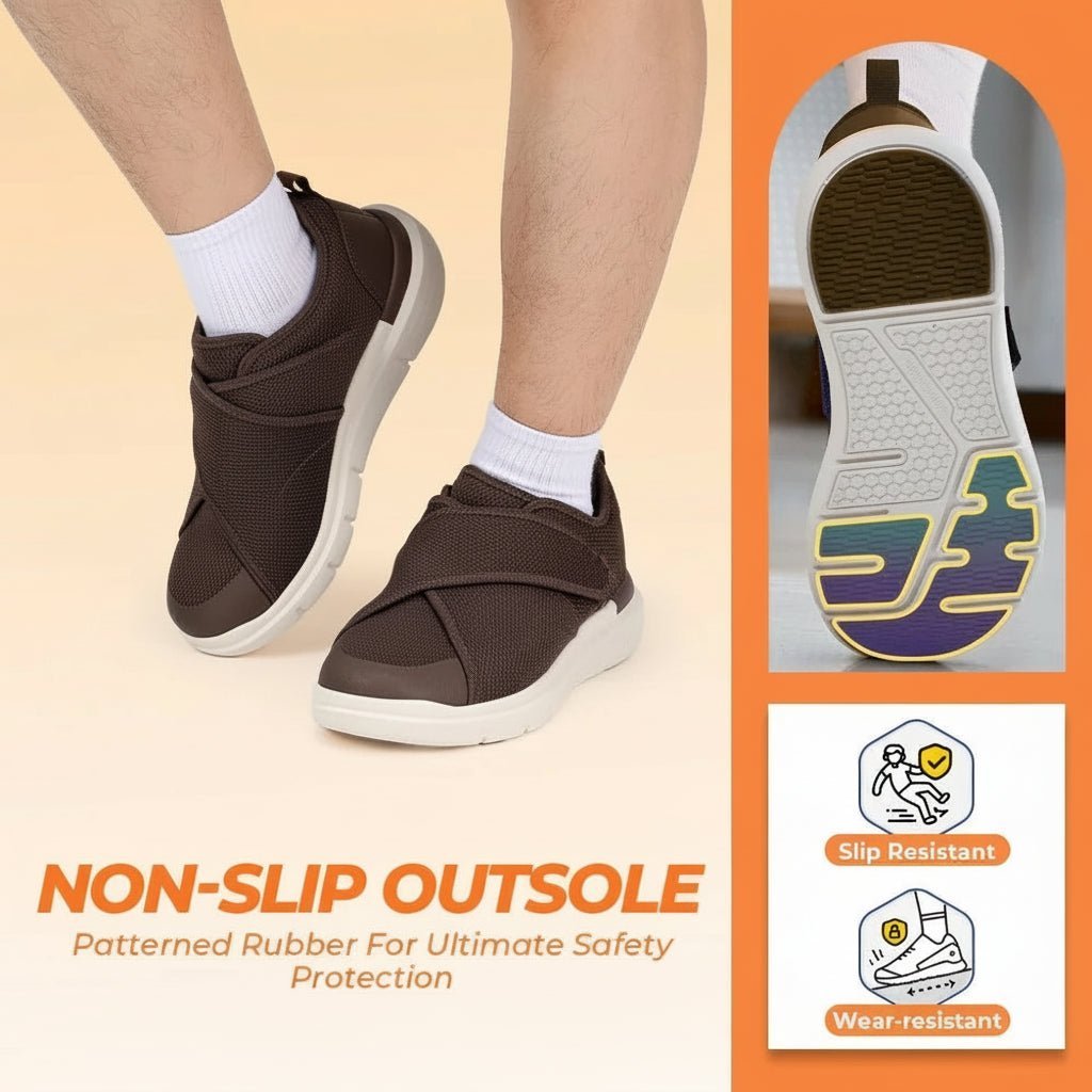 CareStride Extra Wide Diabetic Slip-On Shoes With Pressure-Relieving Fit | Temsk