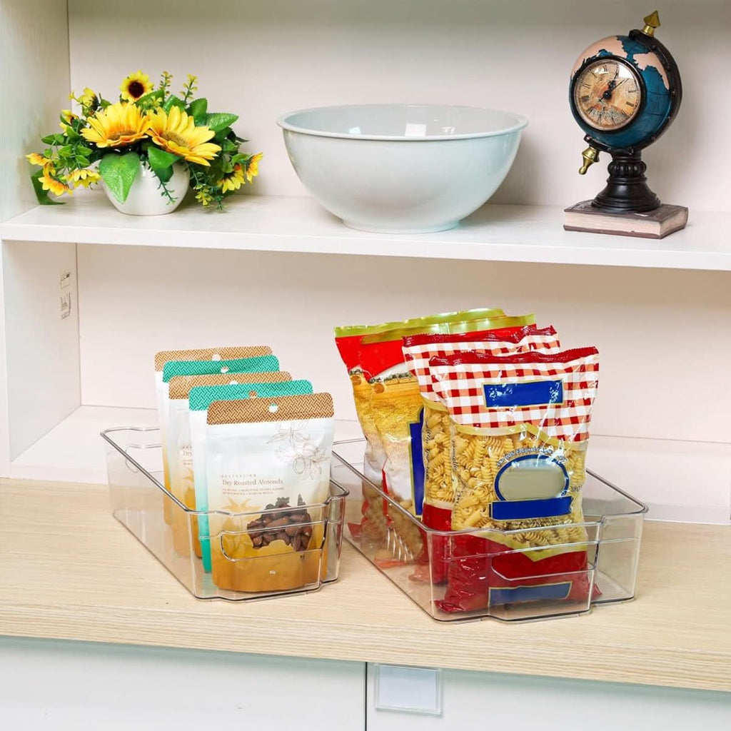 Clear Fridge Storage Boxes Set Of 4 For Kitchen Organization | Temsk