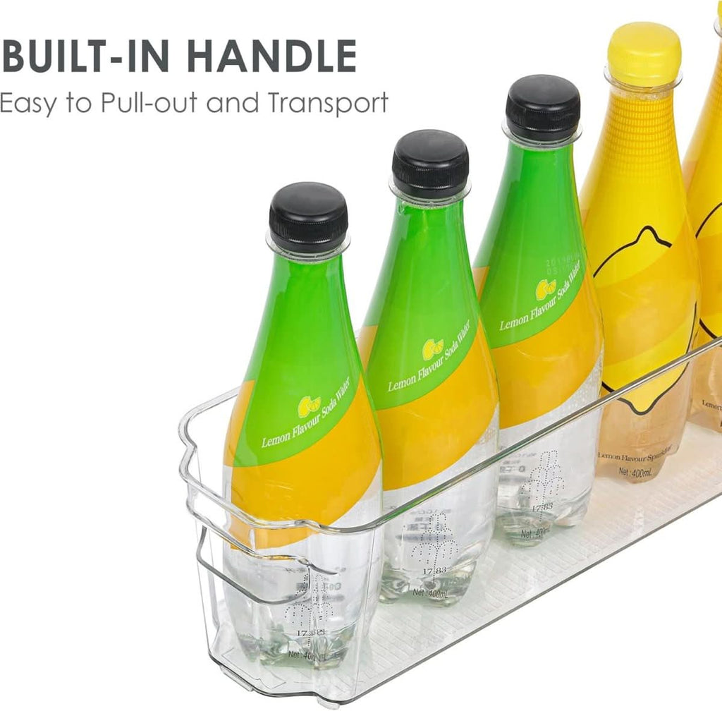 Clear Fridge Storage Boxes Set Of 4 For Kitchen Organization | Temsk