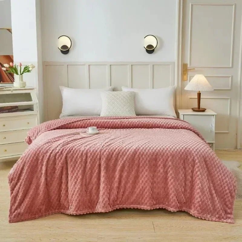 Cozy Cloud Coral Fleece Blanket for Comfort and Warmth in Everyday Life | Temsk
