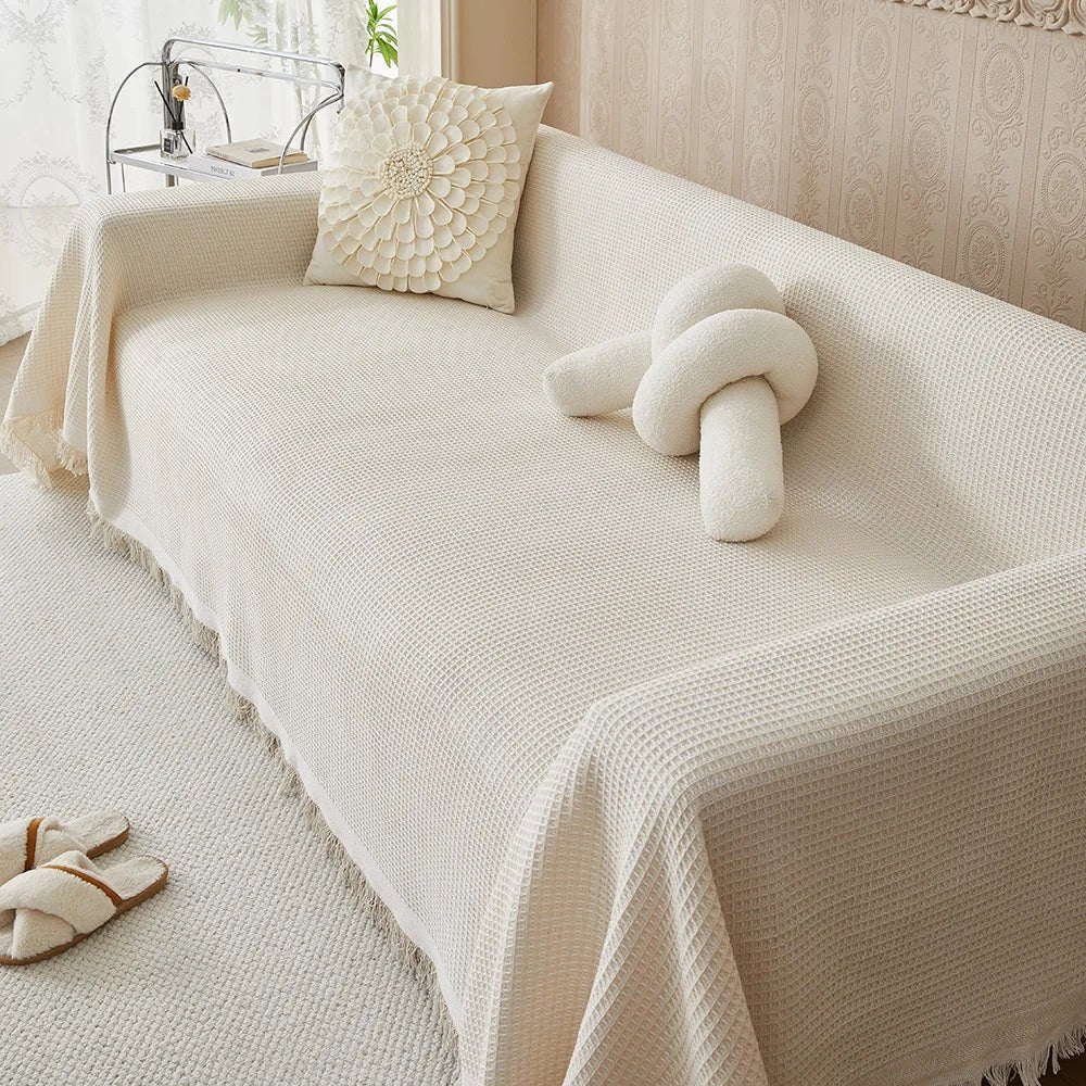 NovaGuard Washable Cotton Sofa Cover For Daily Couch Care | Temsk