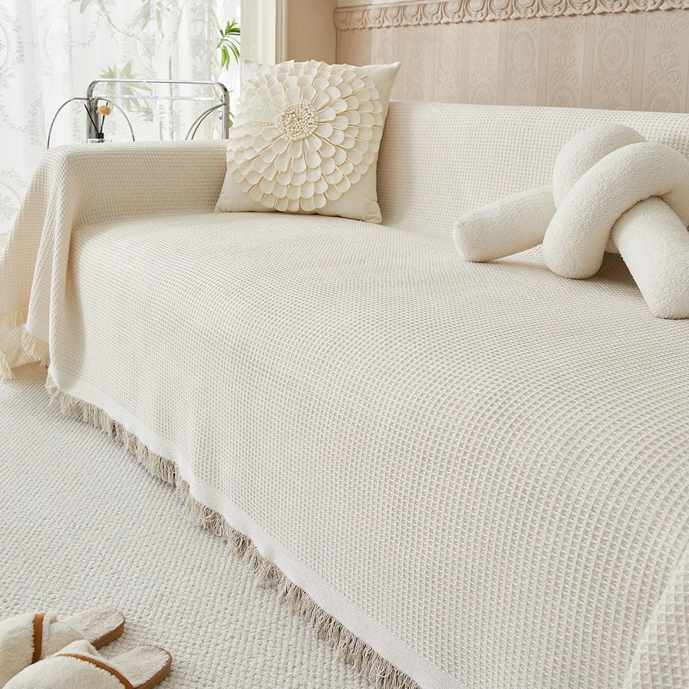 NovaGuard Washable Cotton Sofa Cover For Daily Couch Care | Temsk