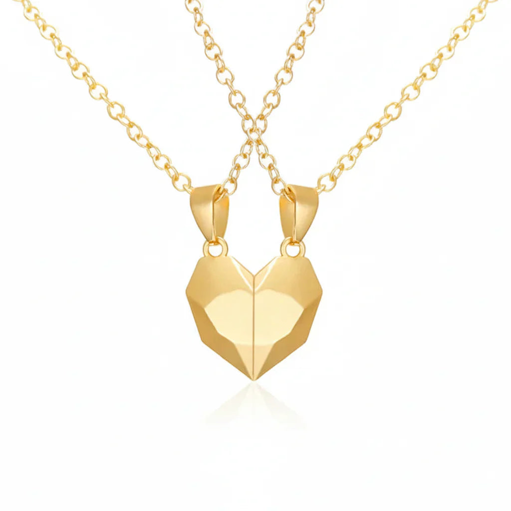 Couples Magnetic Heart Pendant Necklace Set For Lovers | Temsk