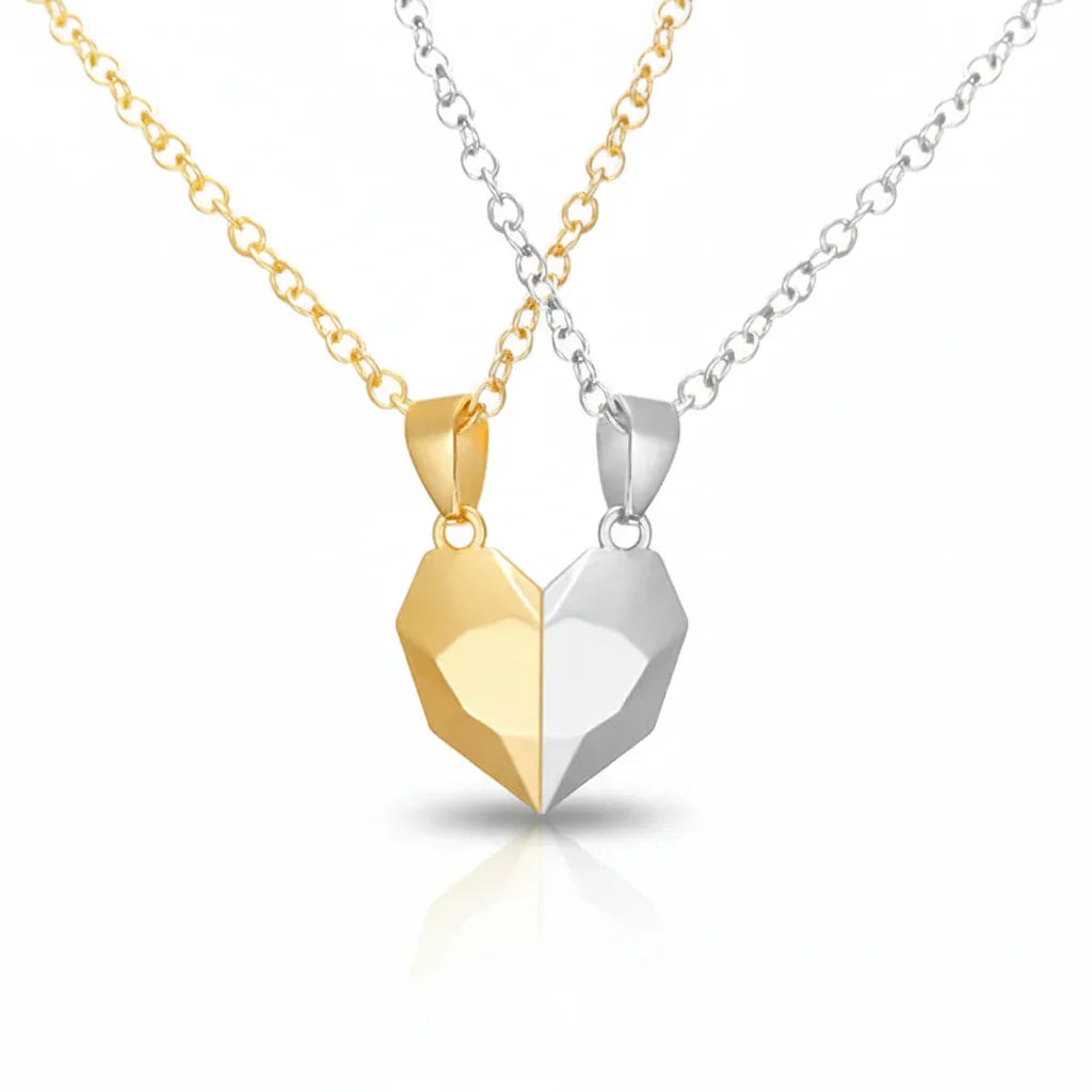 Couples Magnetic Heart Pendant Necklace Set For Lovers | Temsk