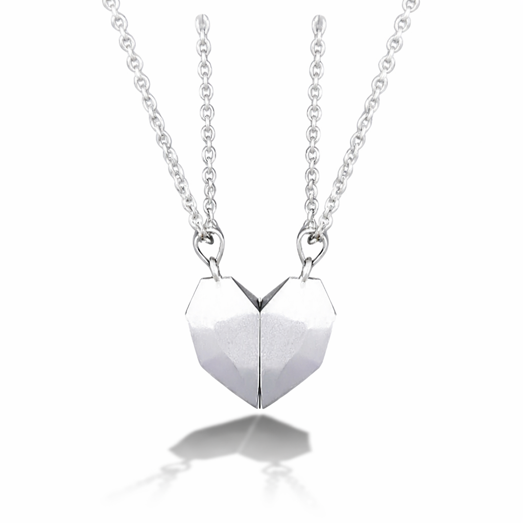 Couples Magnetic Heart Pendant Necklace Set For Lovers | Temsk
