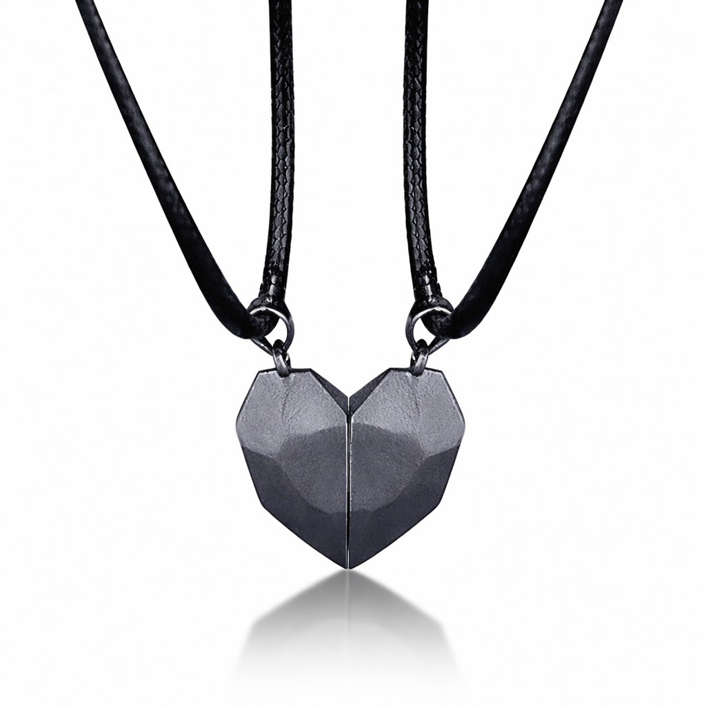 Couples Magnetic Heart Pendant Necklace Set For Lovers | Temsk