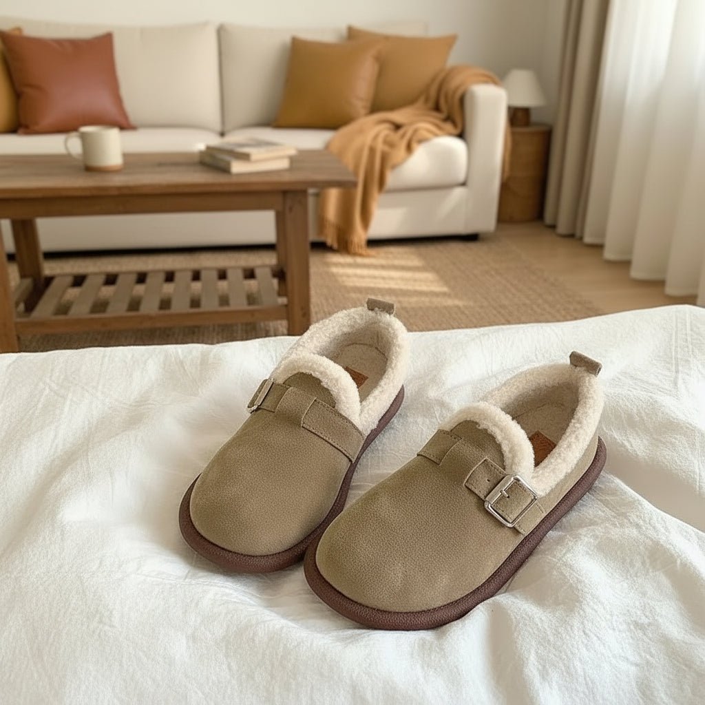 CozyStride Retro Slip-On Sneaker With Soft Fleece Padding | Temsk