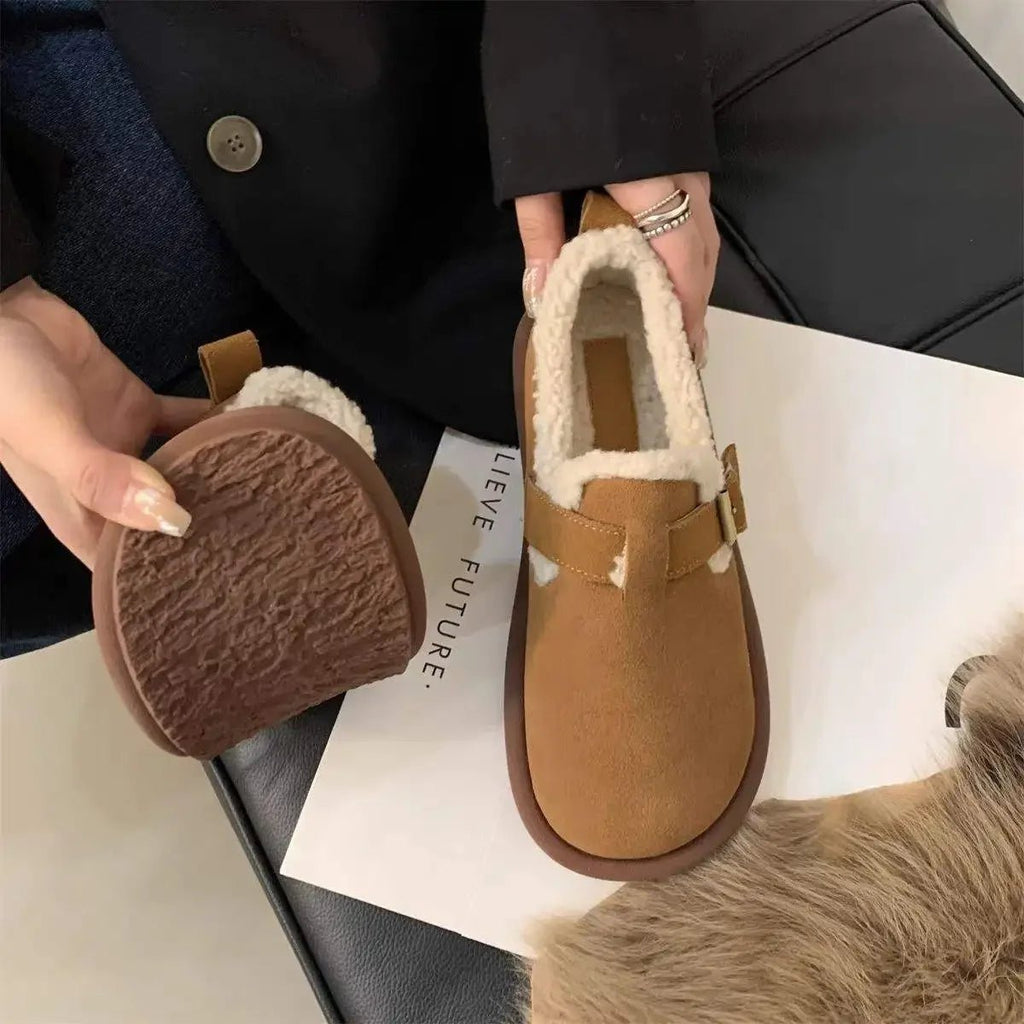 CozyStride Retro Slip-On Sneaker With Soft Fleece Padding | Temsk