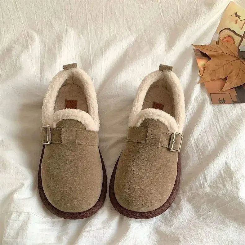 CozyStride Retro Slip-On Sneaker With Soft Fleece Padding | Temsk
