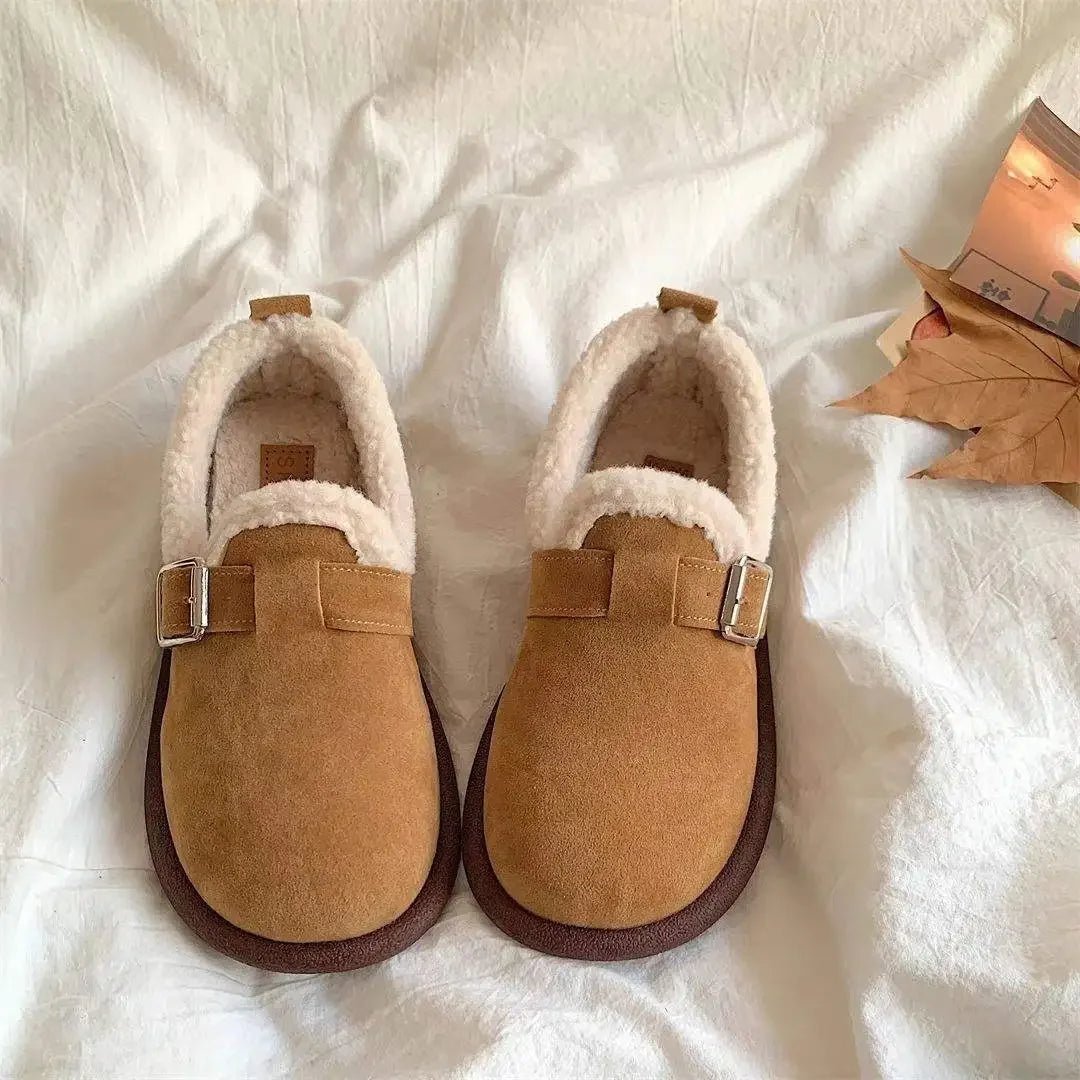 CozyStride Retro Slip-On Sneaker With Soft Fleece Padding | Temsk
