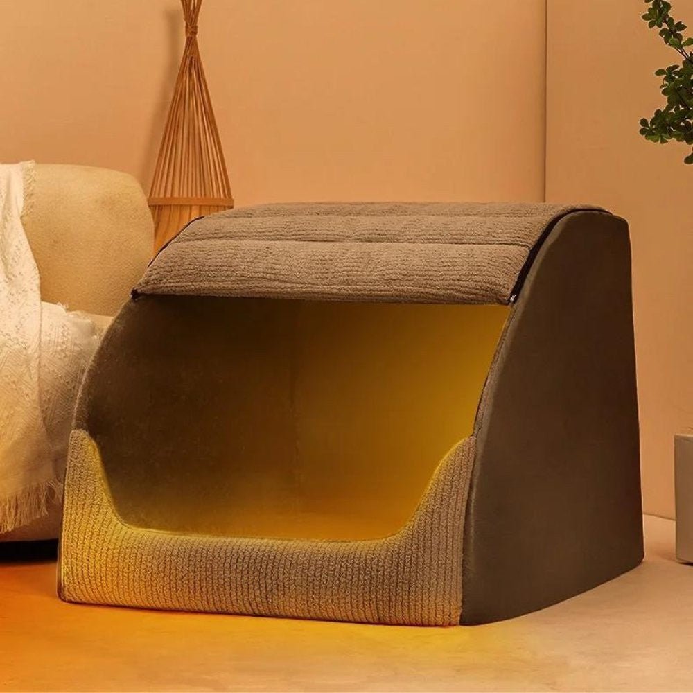 HavenNest Enclosed Comfort Bed For Pets And Small Animals | Temsk