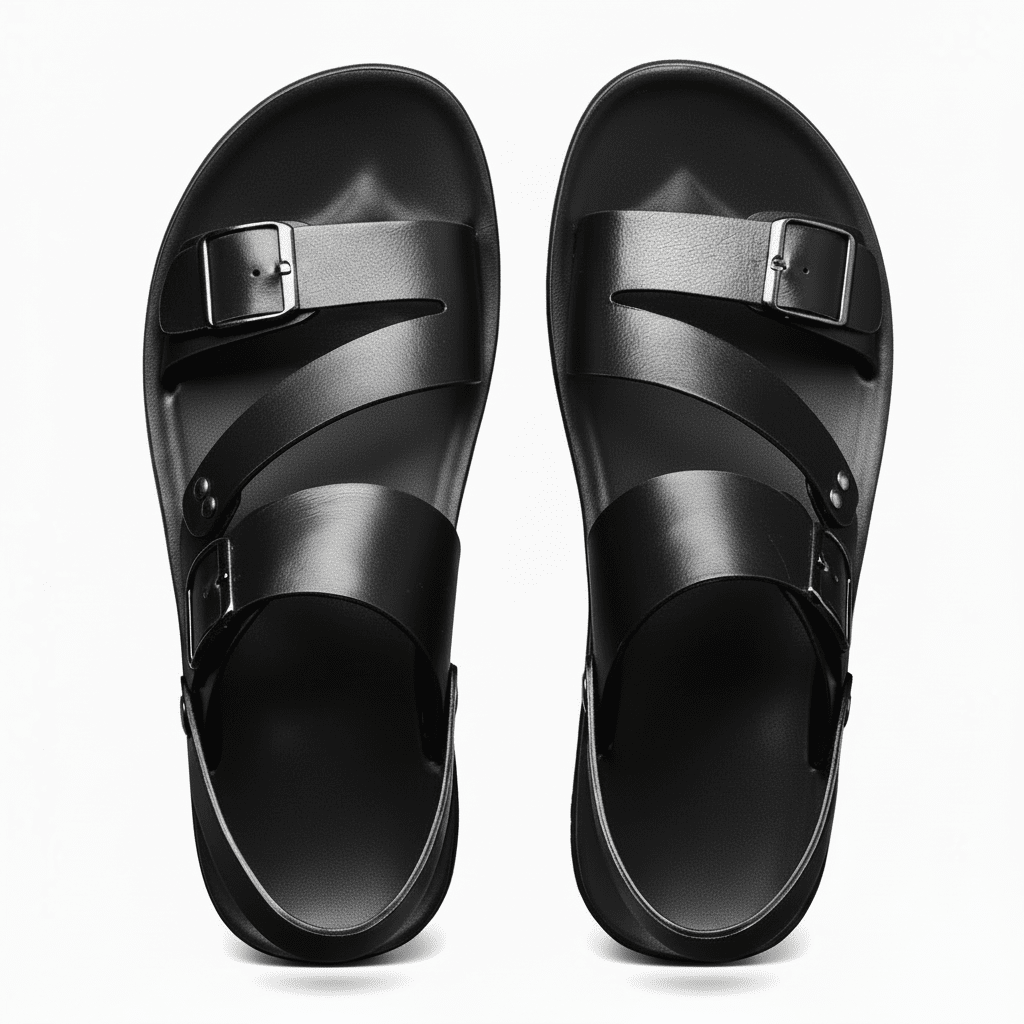 AeroFit Adjustable Men's Sandals With Crossed Straps And Ergonomic Support | Temsk