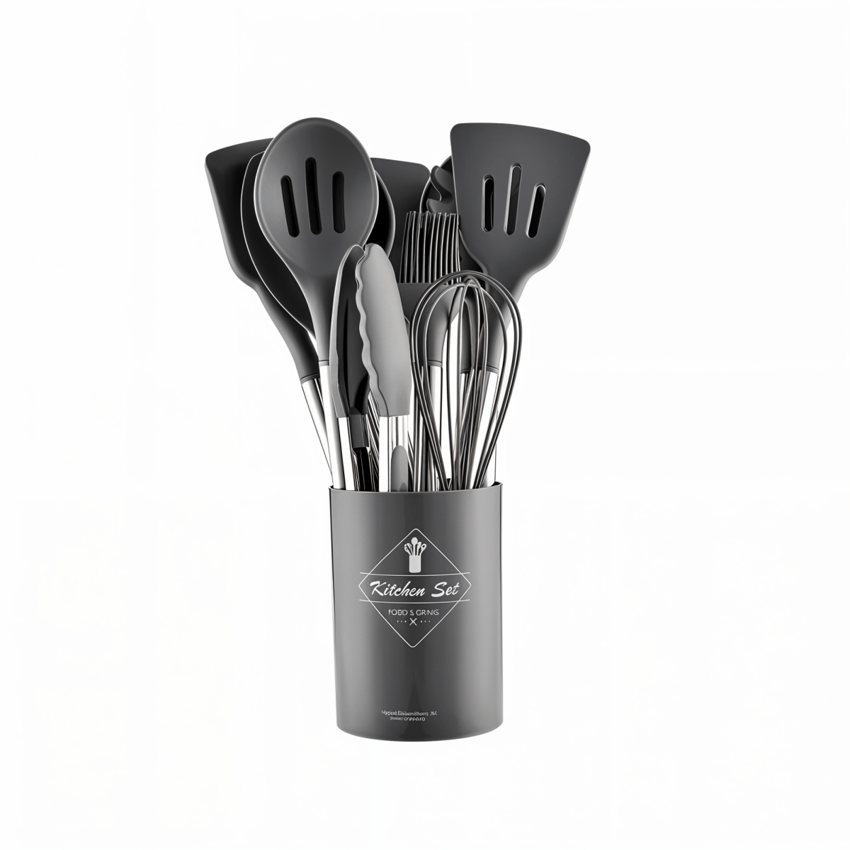 NovaChef Pro 12 Piece Silicone Utensil Set Stainless Handles For Effortless Cooking | Temsk