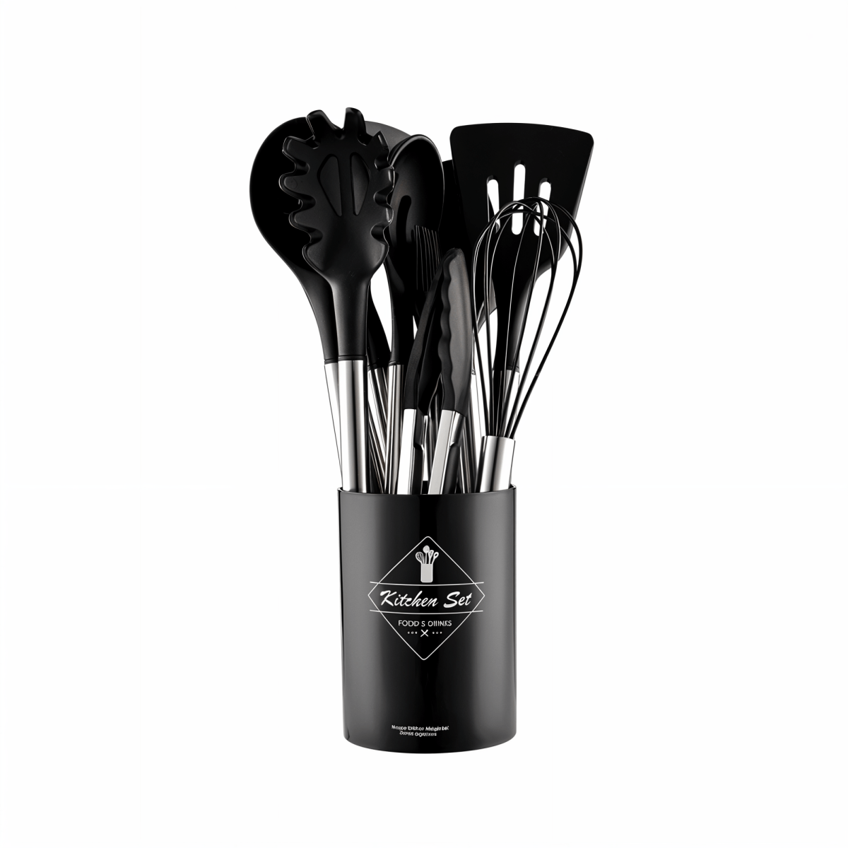 NovaChef Pro 12 Piece Silicone Utensil Set Stainless Handles For Effortless Cooking | Temsk