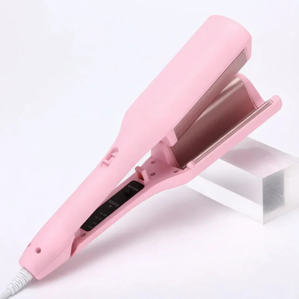 Ceramic Dual-Barrel Wave Iron For Smooth, Lasting Curls | Temsk