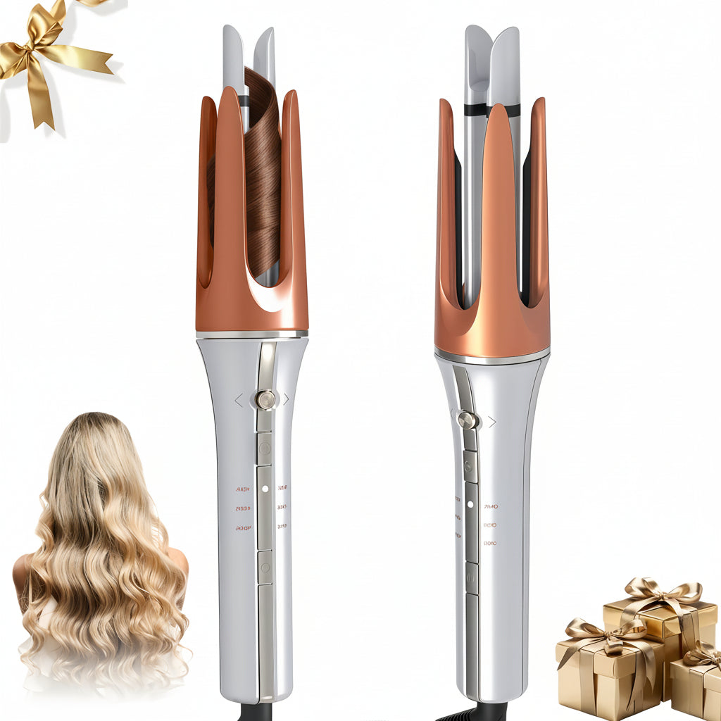 Automatic Ceramic Hair Curler With Rotating Barrel For Soft Waves | Temsk