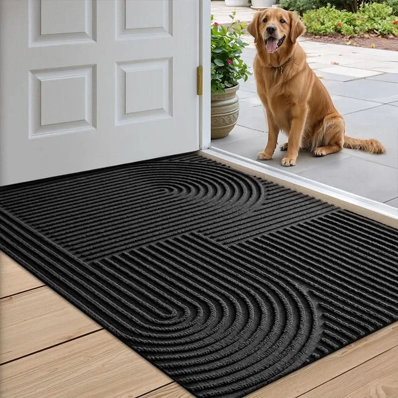 AquaLine Absorbent Washable Mat With Flowing Line Pattern | Temsk