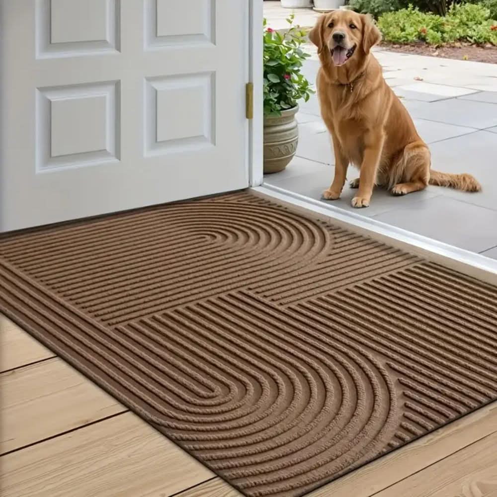 AquaLine Absorbent Washable Mat With Flowing Line Pattern | Temsk
