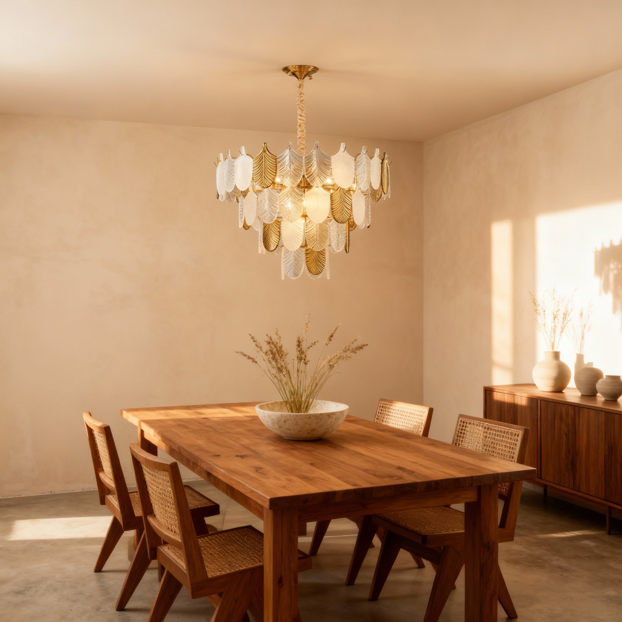 AuroraGild Modern Gold Chandelier Light for Dining Room | Temsk