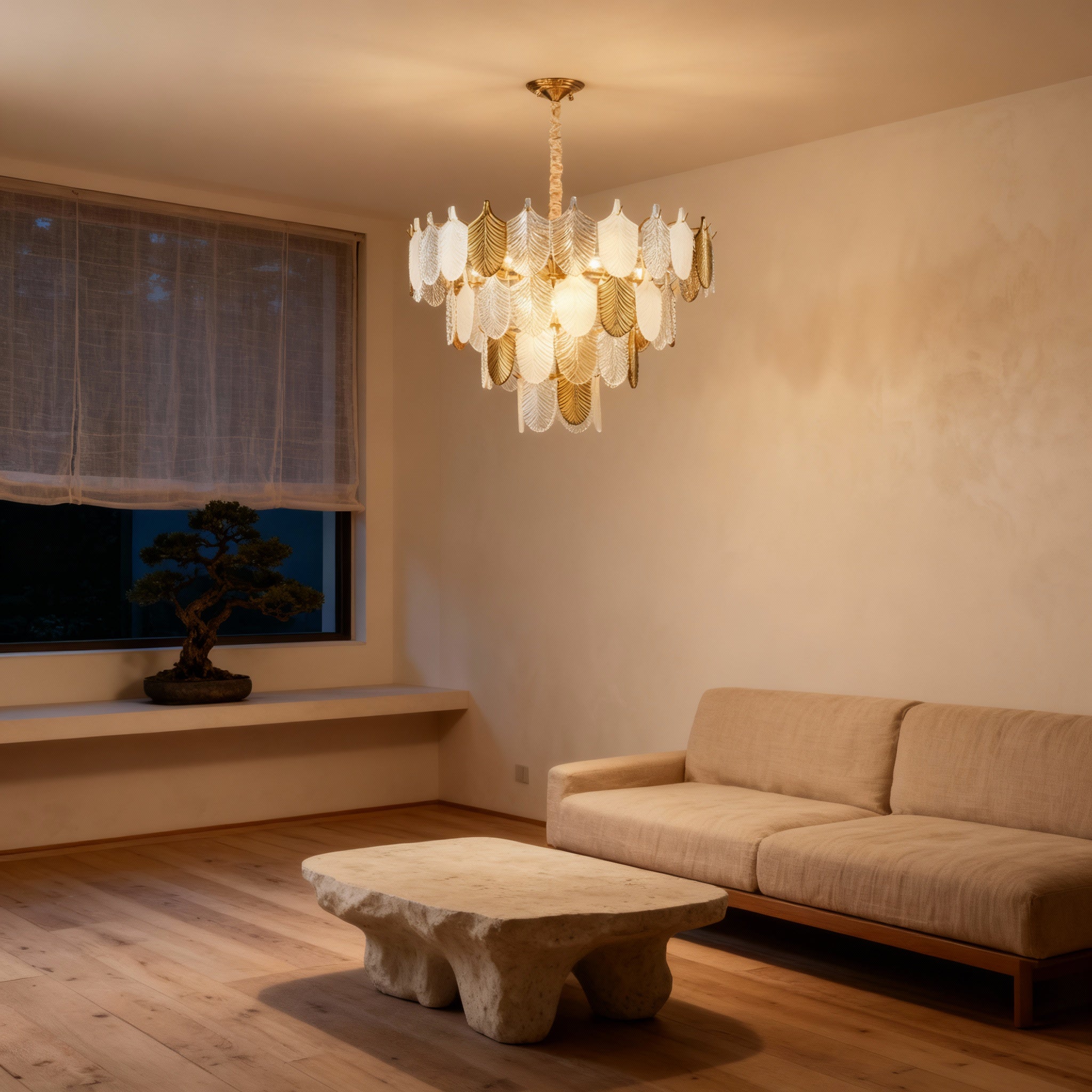 AuroraGild Modern Gold Chandelier Light for Dining Room | Temsk