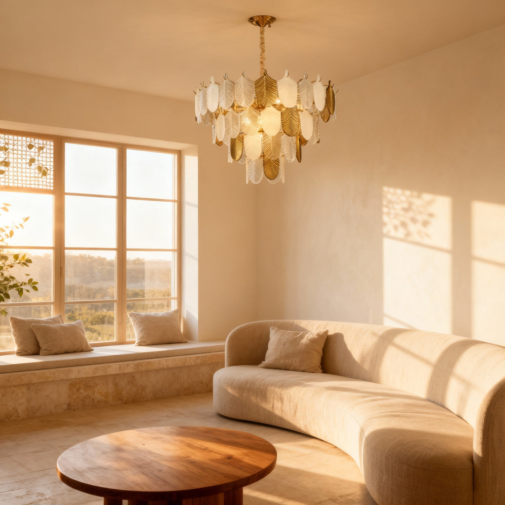 AuroraGild Modern Gold Chandelier Light for Dining Room | Temsk