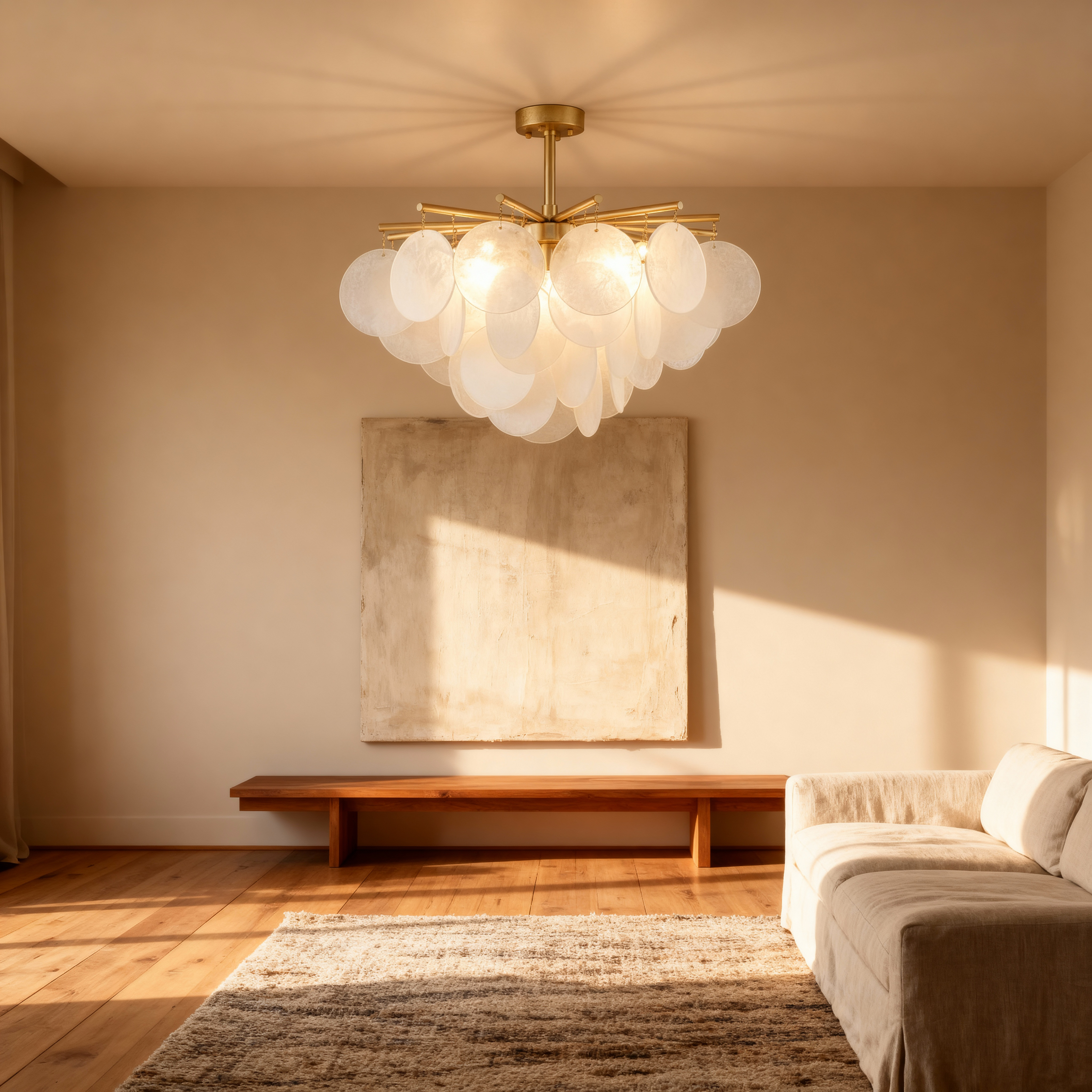 Lumina Grove Elegant Modern Gold Chandelier For Dining Room Spaces | Temsk