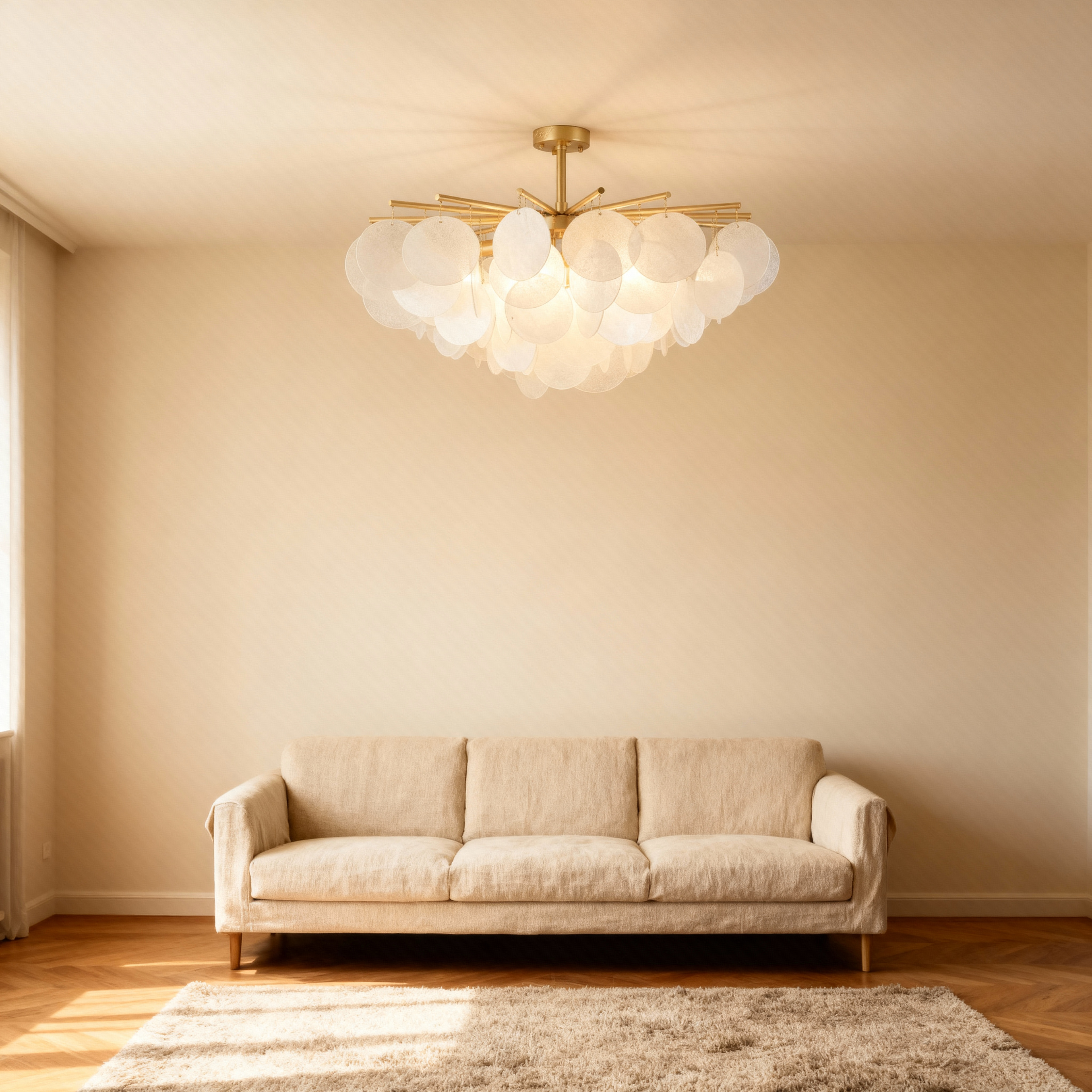 Lumina Grove Elegant Modern Gold Chandelier For Dining Room Spaces | Temsk
