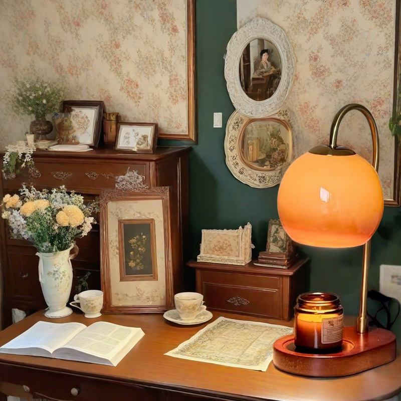 Bezplamenná vosková ohřívací stolní lampa pro domácí vůni | Temsk