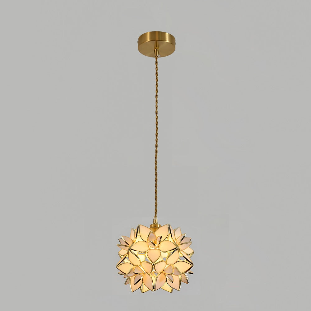 Calyra Capiz Pendant Light Handcrafted Natural Hanging Shell Lamp | Snurv | Temsk
