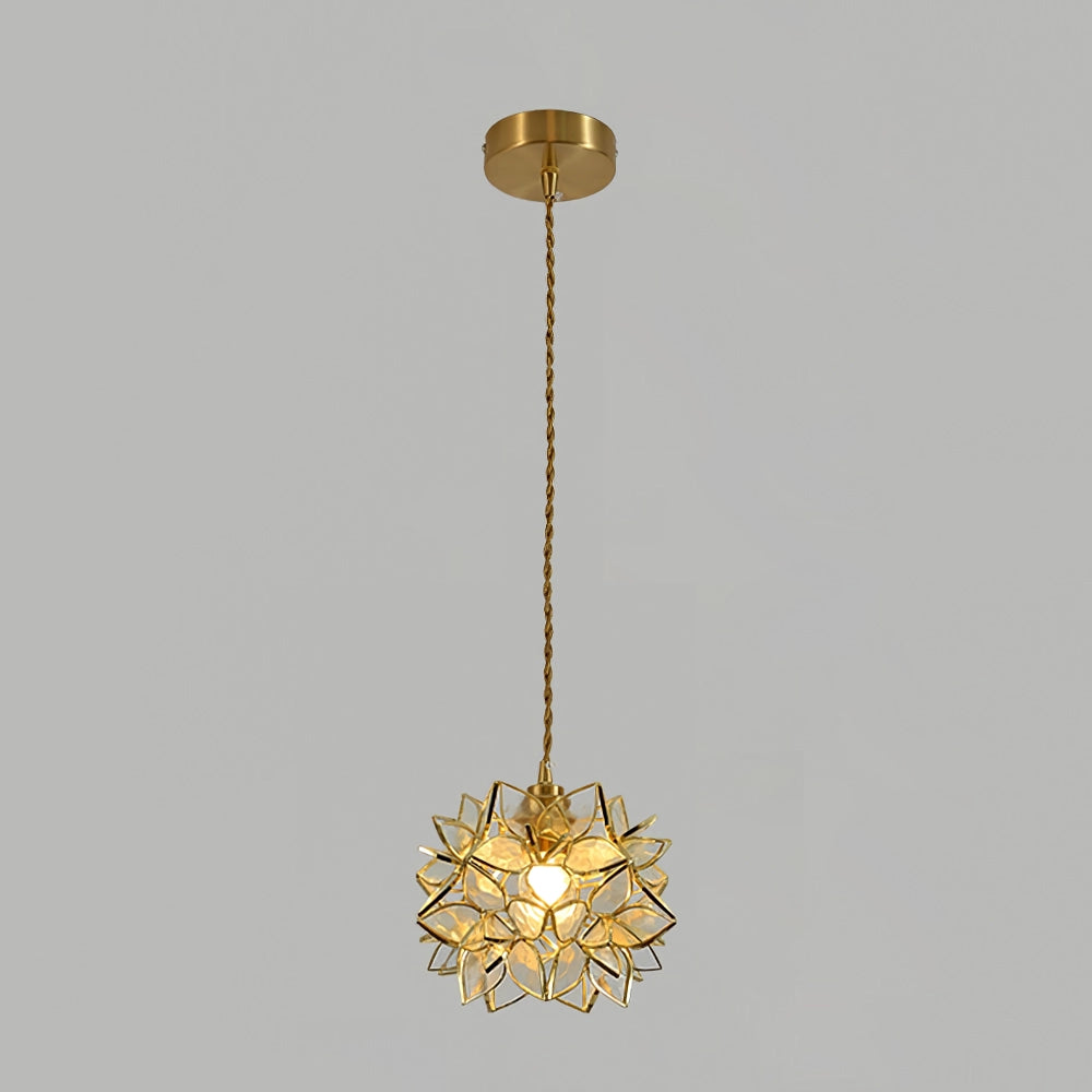 Calyra Capiz Pendant Light Handcrafted Natural Hanging Shell Lamp | Snurv | Temsk