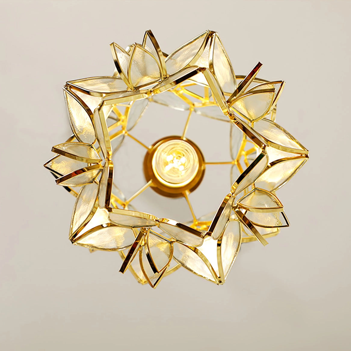 Calyra Capiz Pendant Light Handcrafted Natural Hanging Shell Lamp | Snurv | Temsk