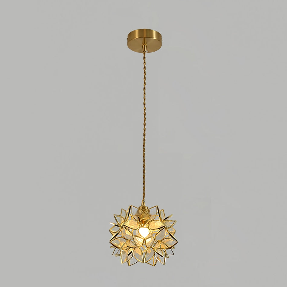 Calyra Capiz Pendant Light Handcrafted Natural Hanging Shell Lamp | Snurv | Temsk