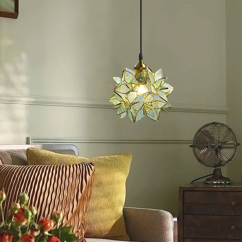 Calyra Capiz Pendant Light Handcrafted Natural Hanging Shell Lamp | Snurv | Temsk