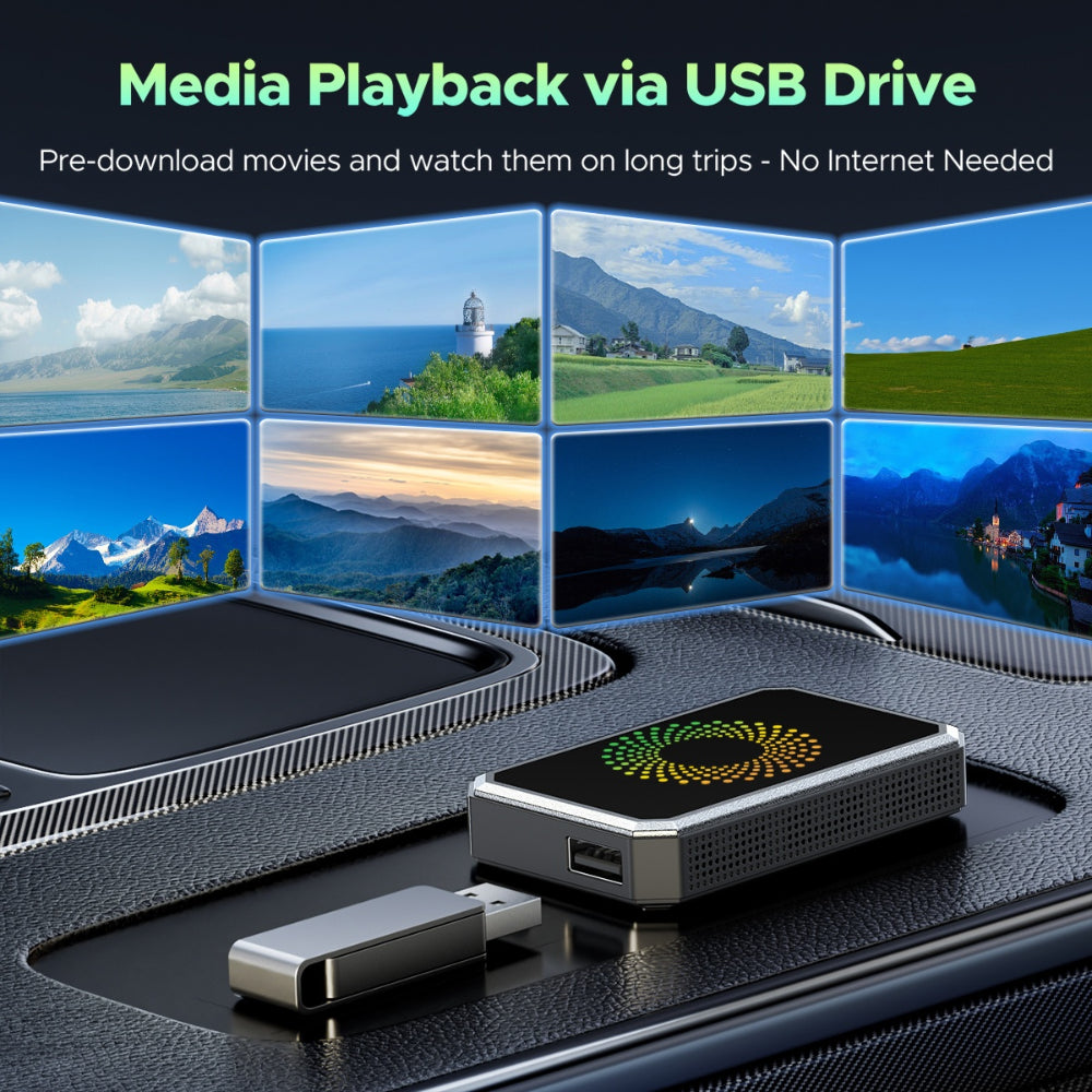 Adattatore Wireless Per Streaming Media Auto Per Display Cruscotto | Temsk