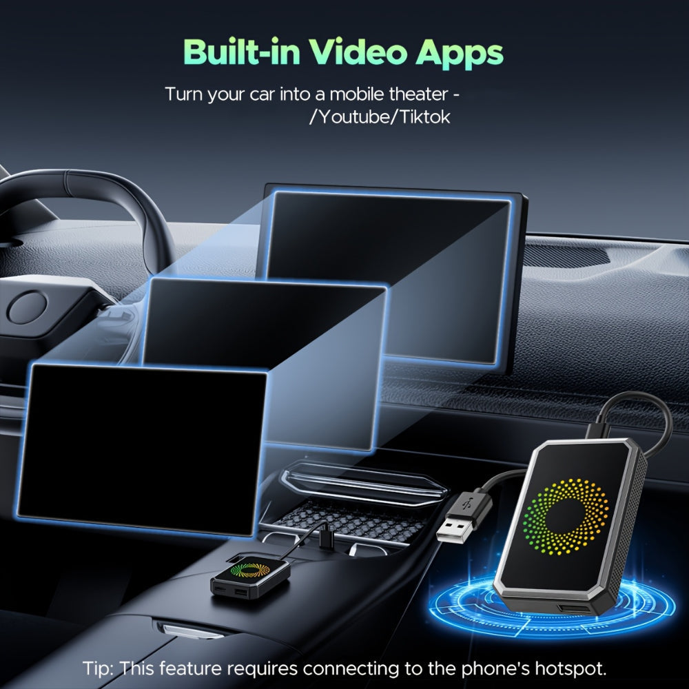 Adattatore Wireless Per Streaming Media Auto Per Display Cruscotto | Temsk