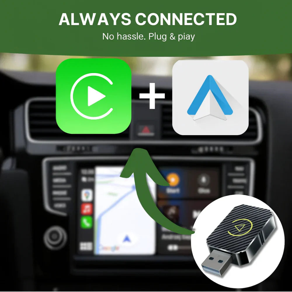Wireless USB Car Adapter for Smartphone Integration in Vehicle | Temsk