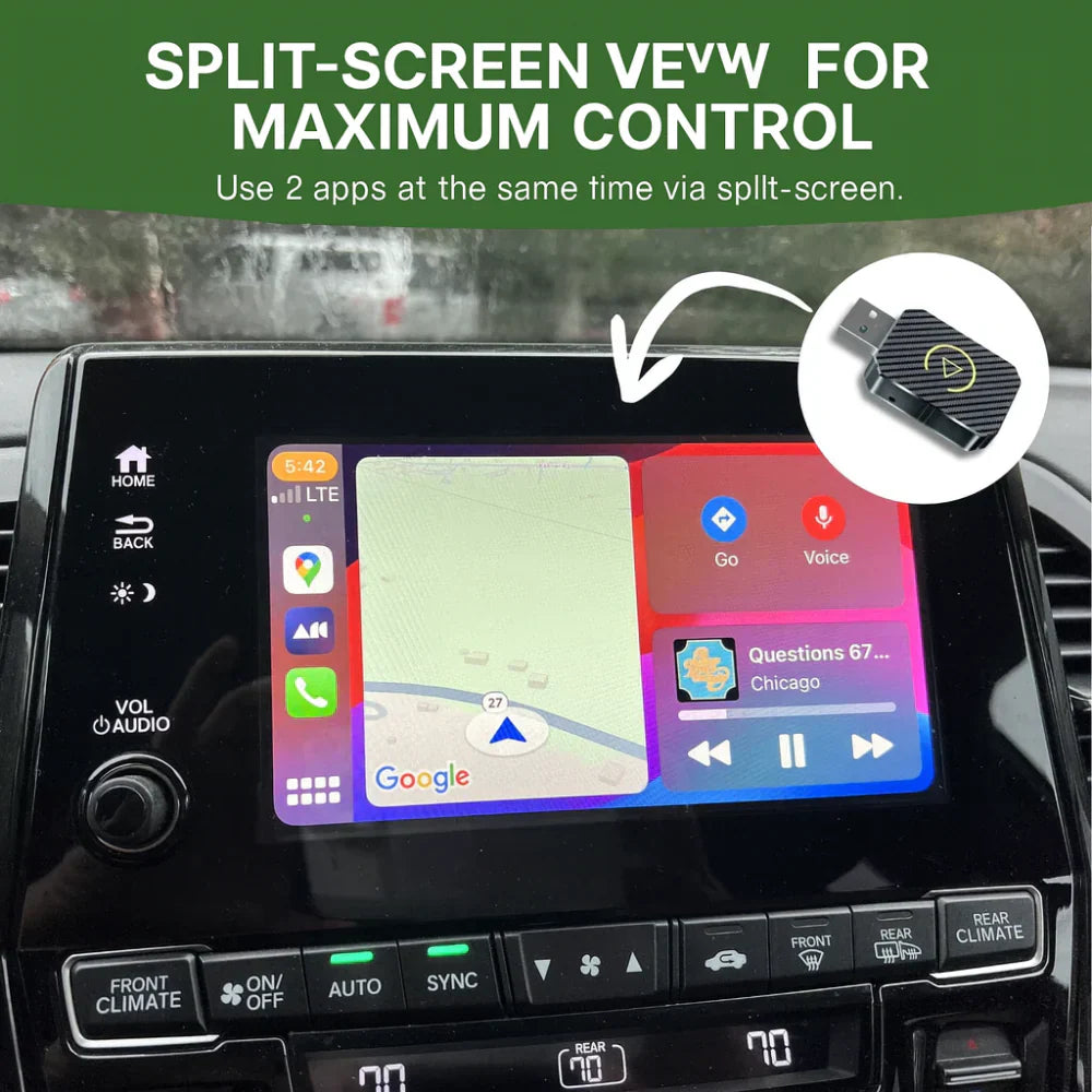 Wireless USB Car Adapter for Smartphone Integration in Vehicle | Temsk