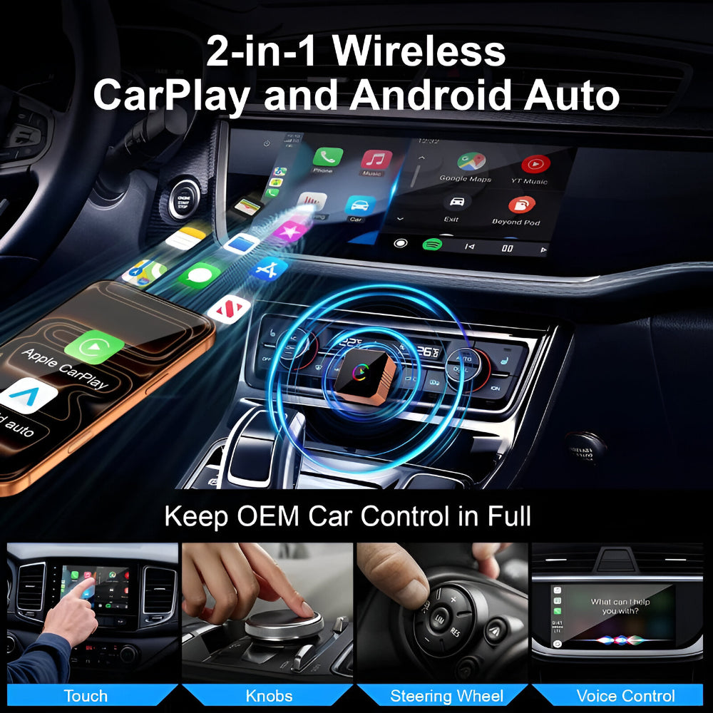 Adattatore di connettività USB wireless CarPlay per auto | Temsk