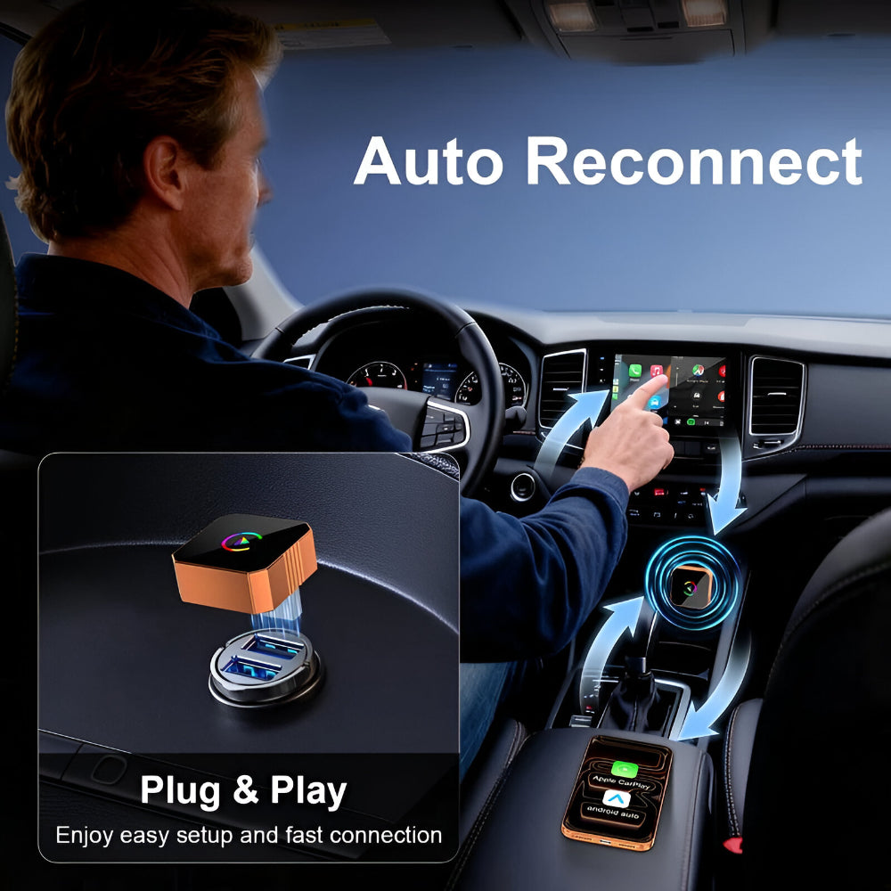 Adattatore di connettività USB wireless CarPlay per auto | Temsk