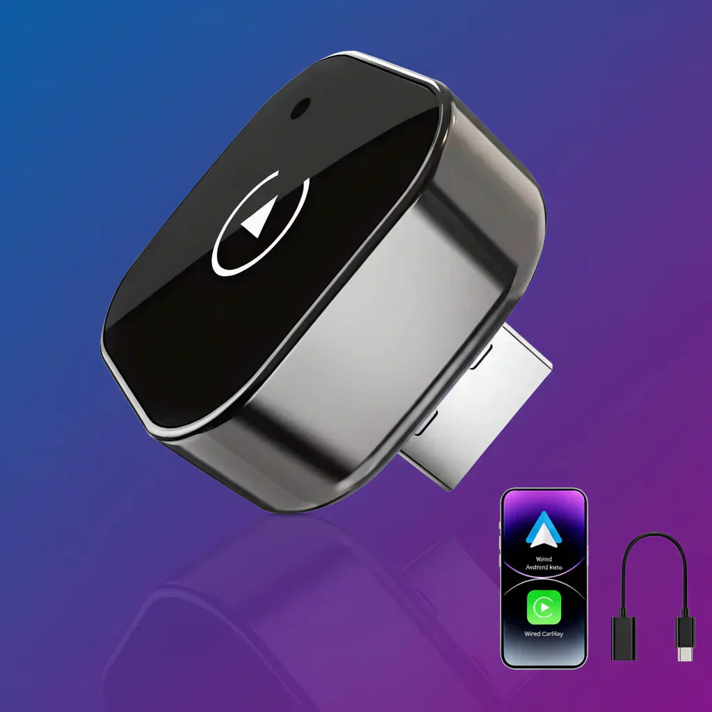 Kabelloser CarPlay- und Android Auto-Dongle für USB Plug and Play | Temsk