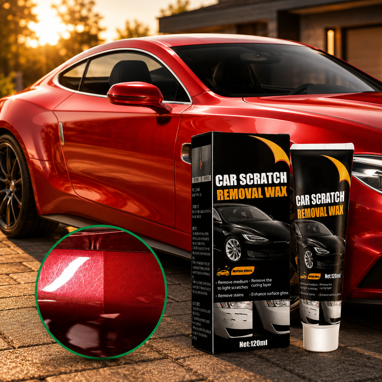 Auto-Kratzer-Reparaturpaste für Lack und Außenflächen | Temsk