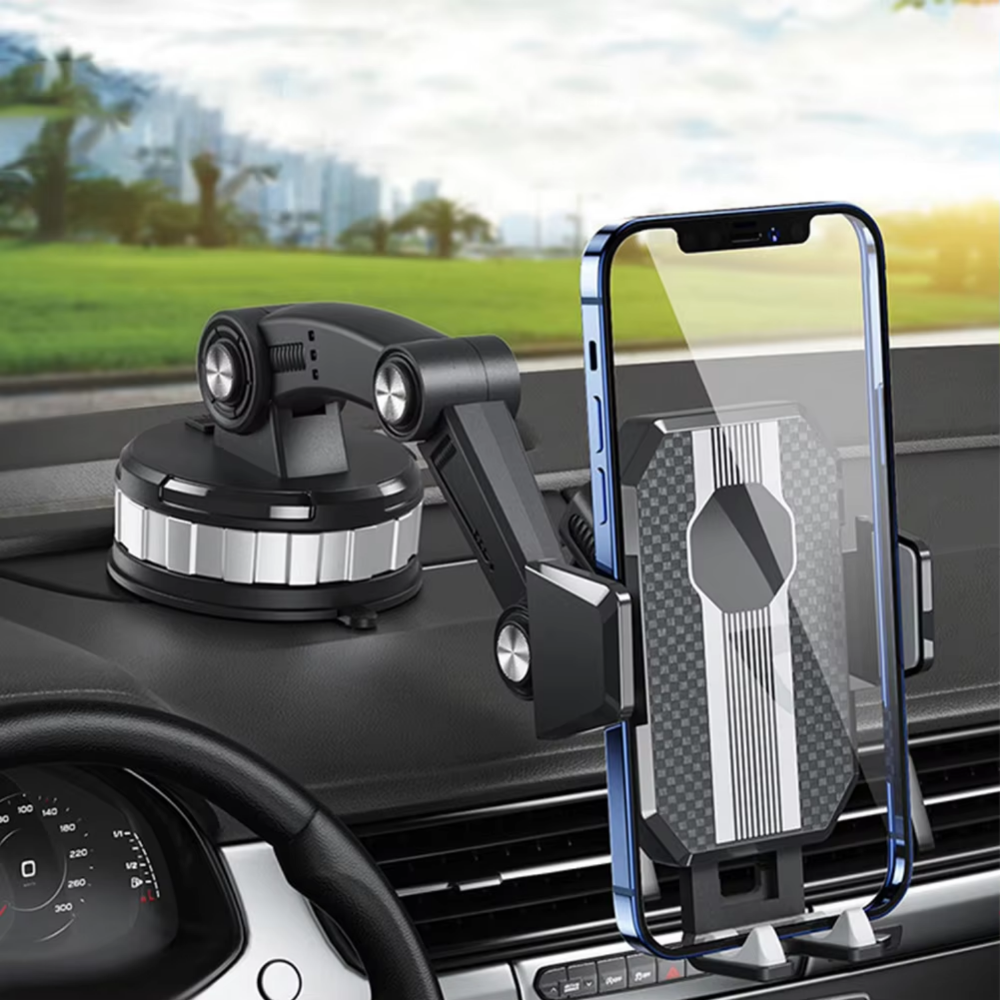 Car Phone Mount With Adjustable Suction Stand For Most Devices | Temsk