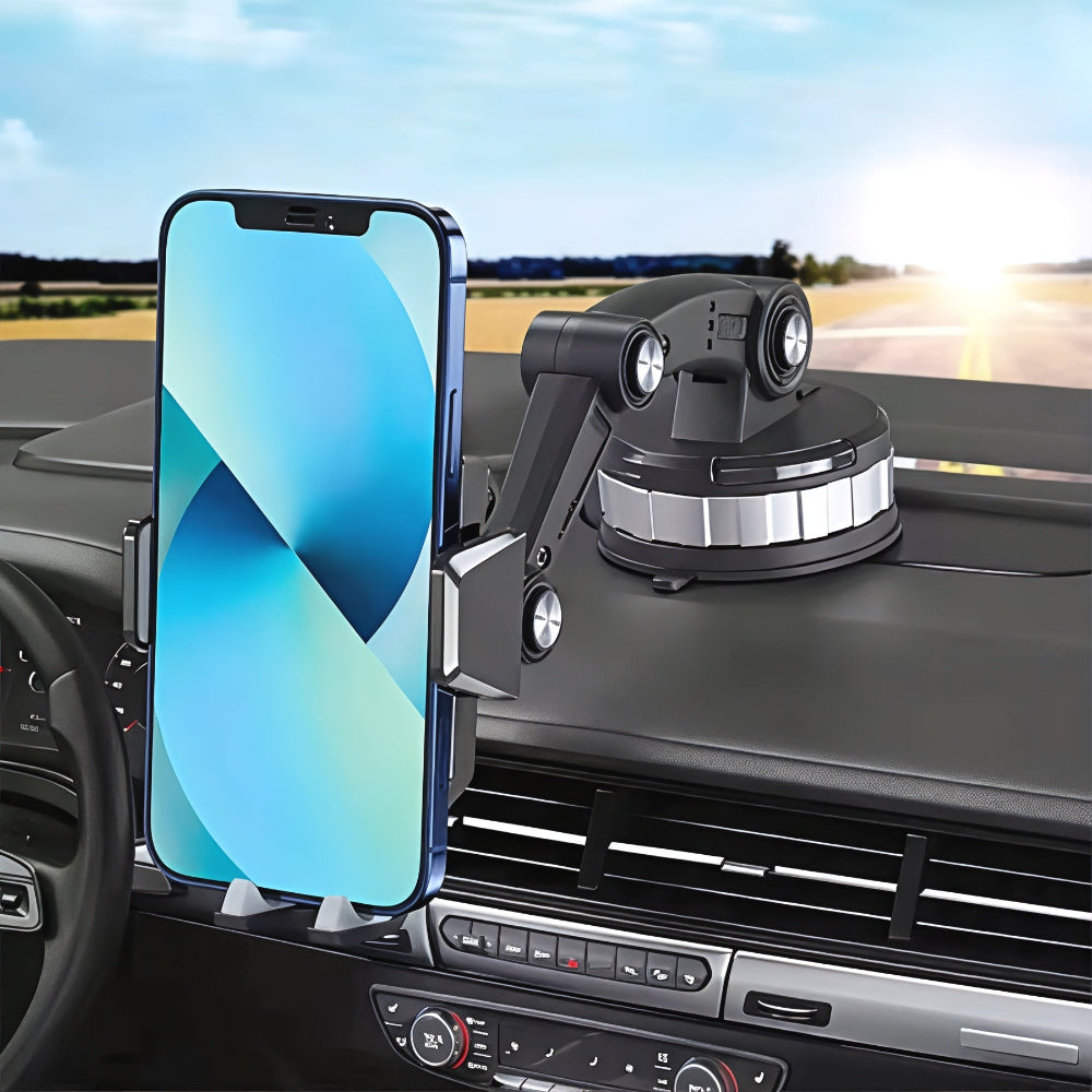 Car Phone Mount With Adjustable Suction Stand For Most Devices | Temsk