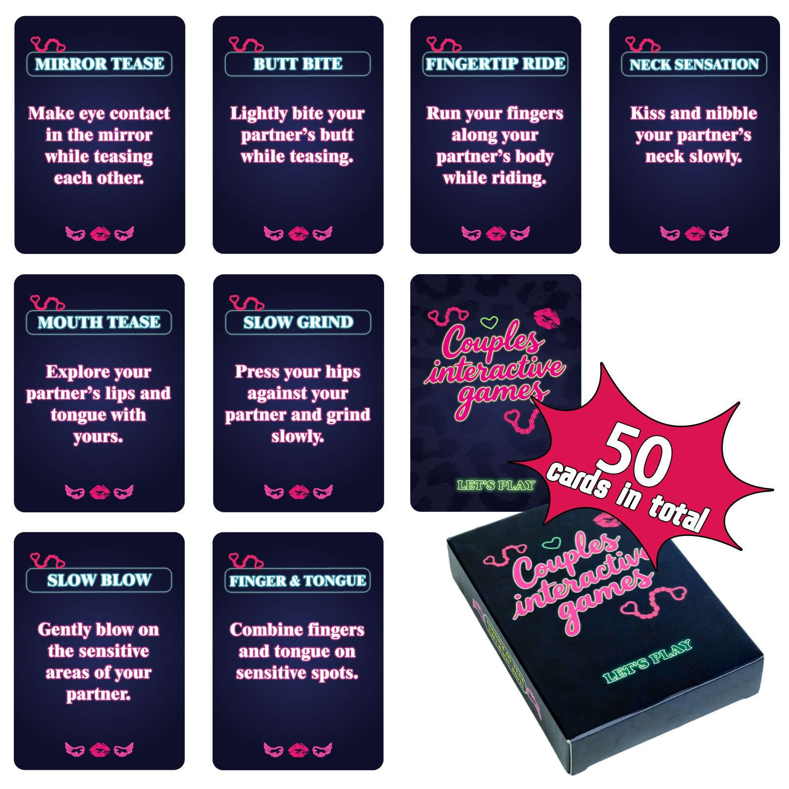 Couples Romance Conversation Card Game For Stronger Relationships | Temsk