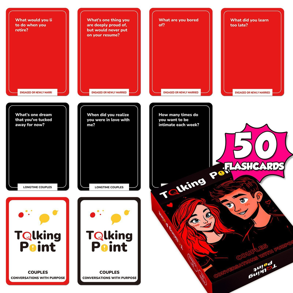 Couples Romance Conversation Card Game For Stronger Relationships | Temsk