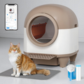 Intelligente, per App gesteuerte automatische Katzentoilette mit Reinigung | Temsk
