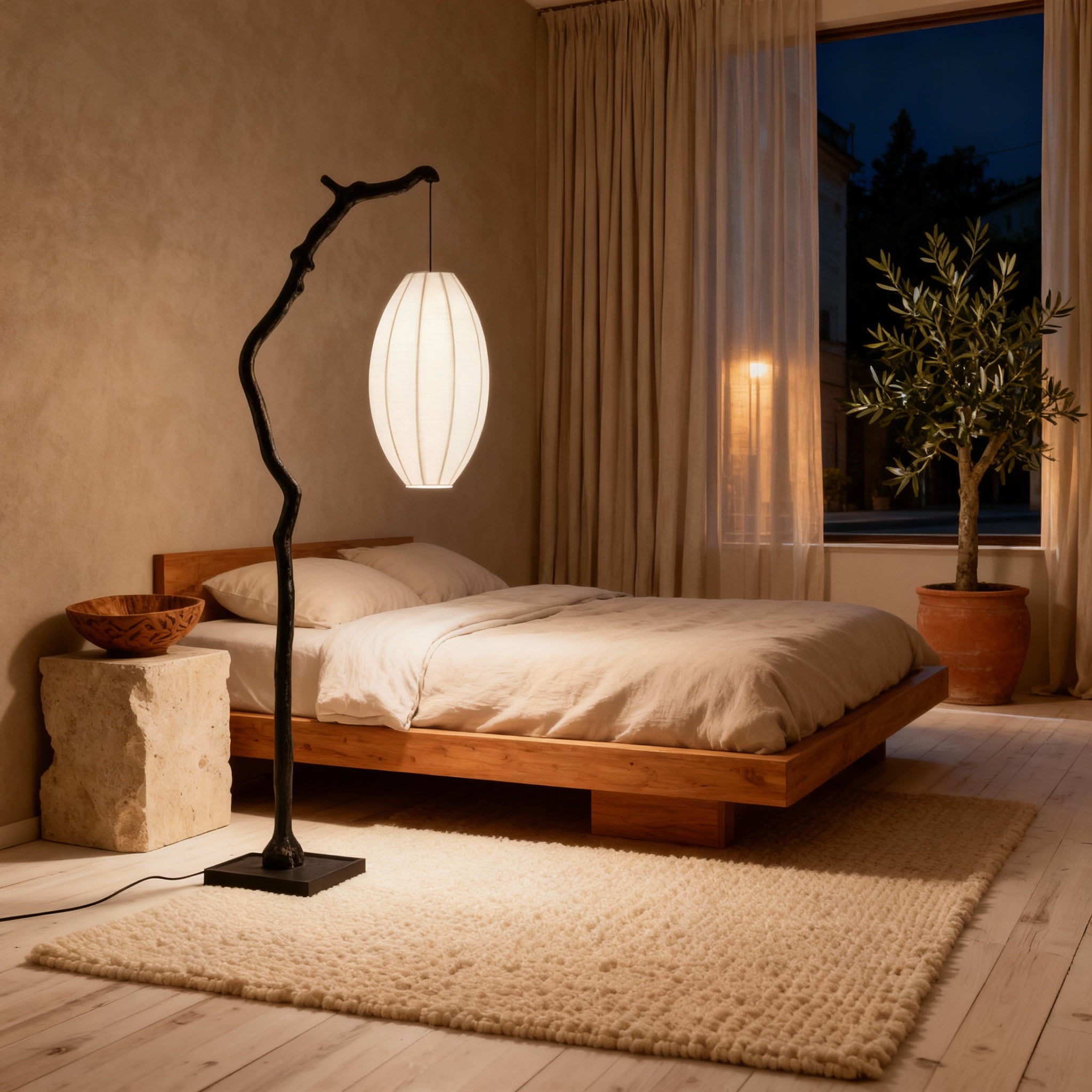 NovaLume Japandi Modern Floor Lamp For Living Room | Temsk