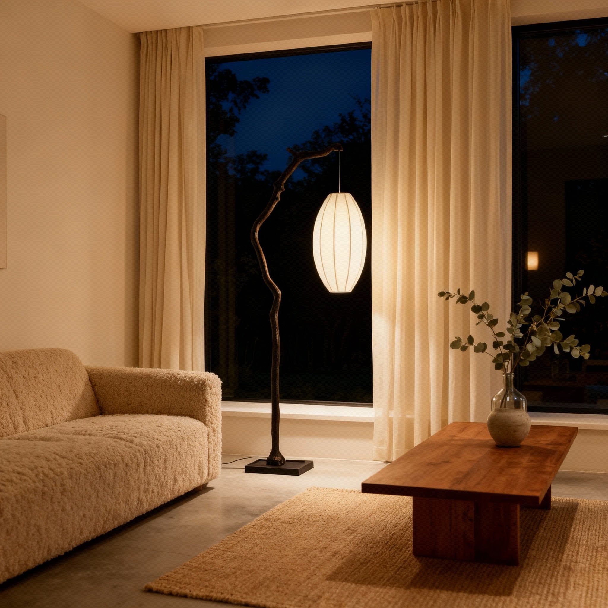 NovaLume Japandi Modern Floor Lamp For Living Room | Temsk